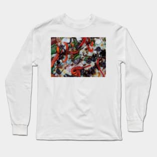 Pizza - by South Australian artist Avril Thomas at Magpie Springs Long Sleeve T-Shirt